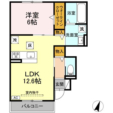 シャトーアサヒⅦの間取り