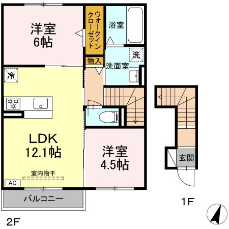 シャトーアサヒⅦの間取り