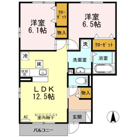 グラン ビュー ソニック A棟の間取り