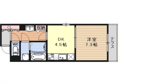 302号室の間取り