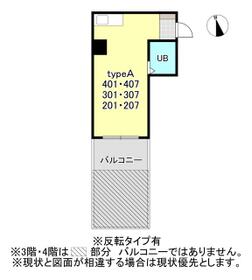 グリーンシティ諏訪・401号室の間取り
