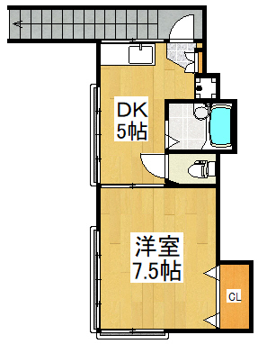 第七泉荘の間取り