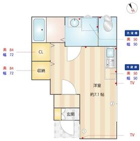 ベレガンス柏ＩＩ・102号室の間取り