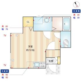 ベレガンス柏ＩＩ・101号室の間取り