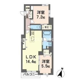 カンパーナ　プリータ・201号室の間取り