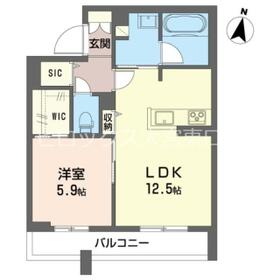 リラフォート　槙・101号室の間取り