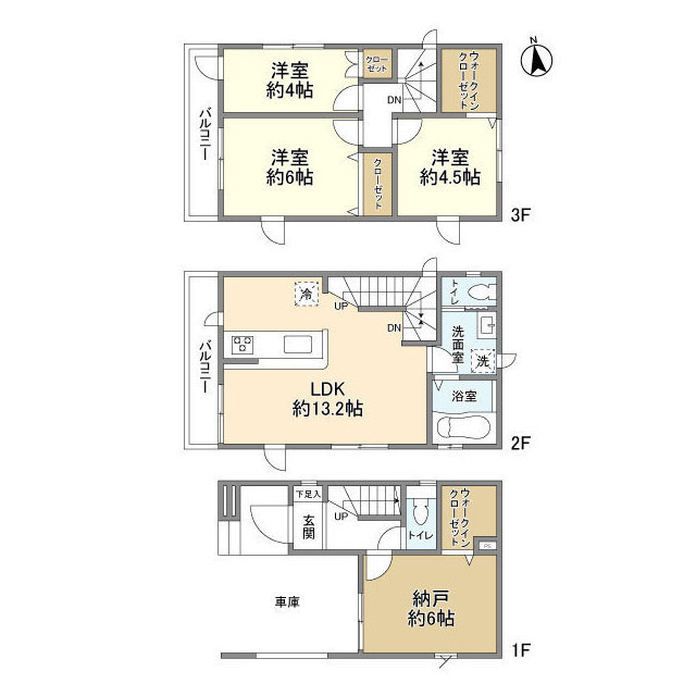 4108さいたま市上木崎7期6棟4号棟の間取り