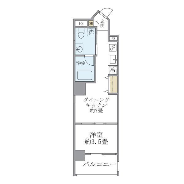 アールプライム大手町の間取り
