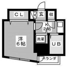 碑文谷壱番館・412号室の間取り