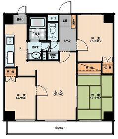 ベルレージュ結城の間取り