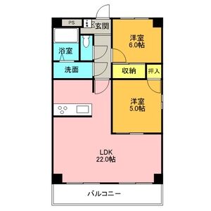 プロミネント四日市 の間取り