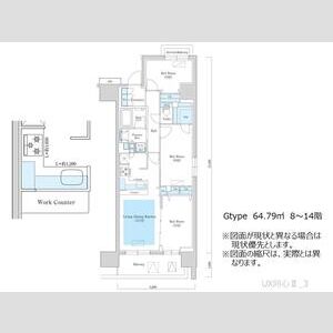 アーバネックス同心Ⅱの間取り