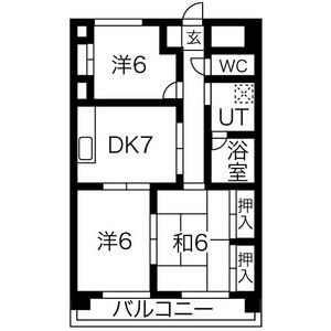 レジデンスTOYOUKEの間取り