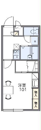 レオパレス道の間取り