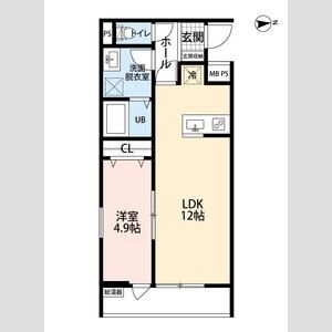 リーブルファイン谷在家の間取り