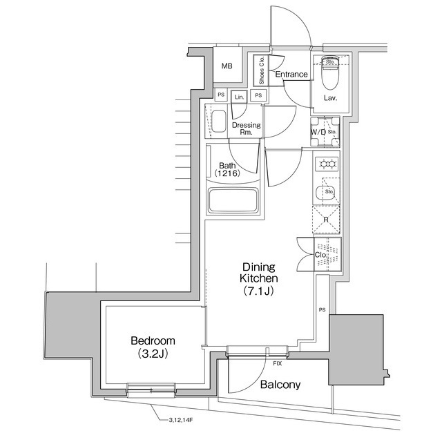 ザ・パークハビオ大森町の間取り