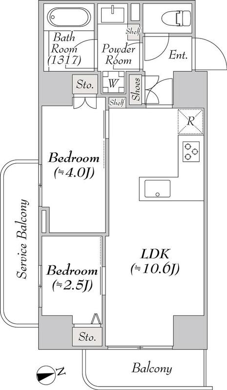 ルミーク浅草・1101号室の間取り