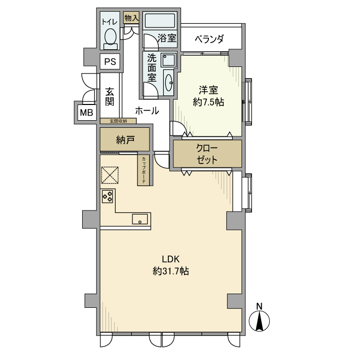 ハイツサンライズの間取り
