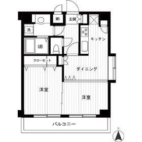 エスコート中野大和町・0504号室の間取り