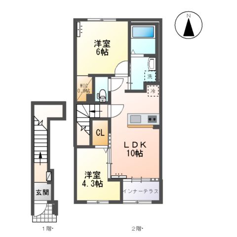リバーサイド ゆうの間取り