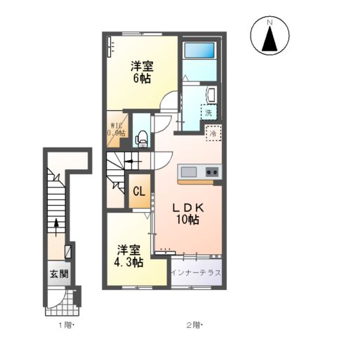 リバーサイド ゆうの間取り