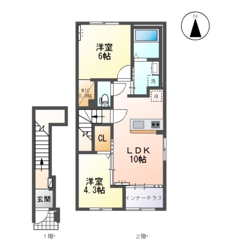 リバーサイド ゆうの間取り