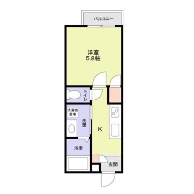 ＰＬＥＡＳＡＮＴ・102号室の間取り