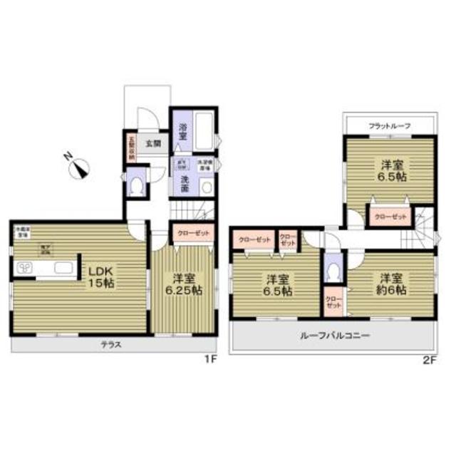 福生市南田園３丁目戸建・1号室の間取り