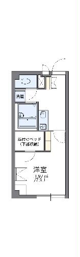 レオパレスラホンテーヌの間取り