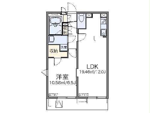 レオネクストコンフォート本木・304号室の間取り