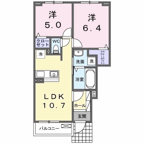 サン　フェリーチェ・01020号室の間取り