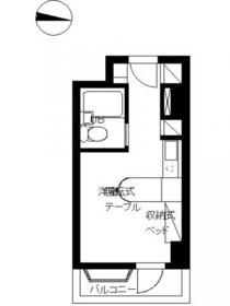 インペリアル南麻布サテライト・617号室の間取り