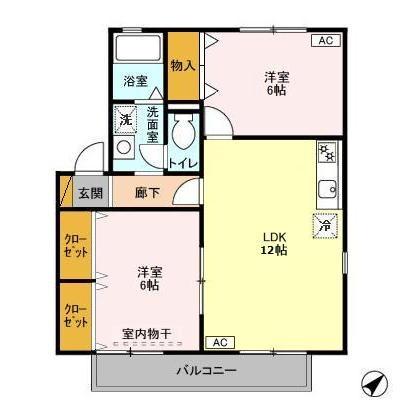 ロイヤル・スクエア Bの間取り