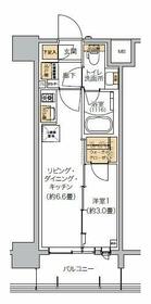 リビオメゾン芝浦・202号室の間取り