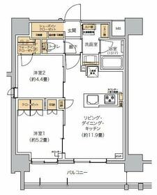 リビオメゾン芝浦の間取り