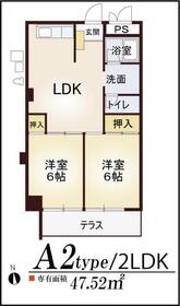 シャンティー豊中の間取り