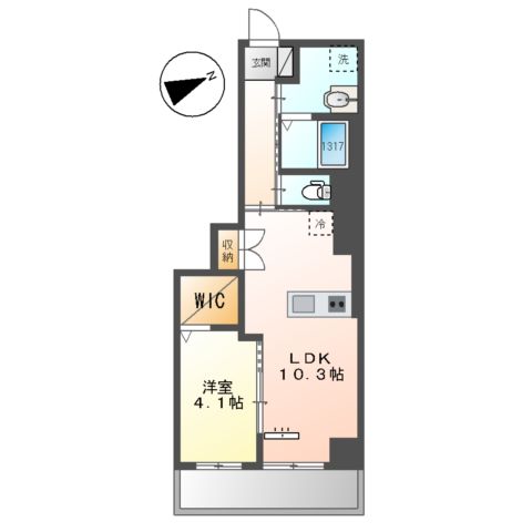 ベルク栄の間取り