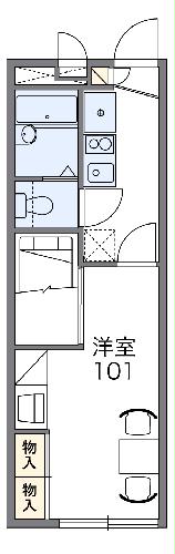 レオパレスフェリシア室町Aの間取り