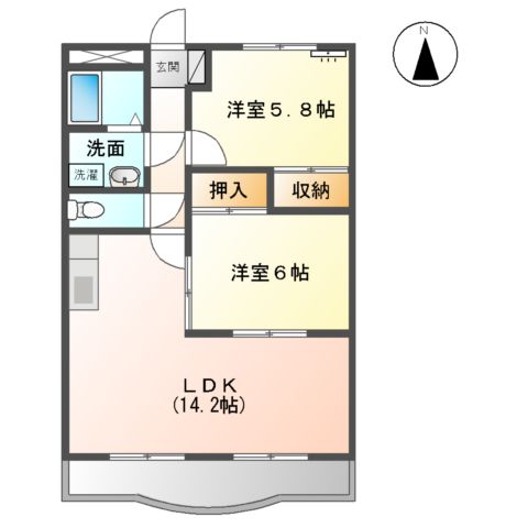 サンタプレイス岡崎の間取り