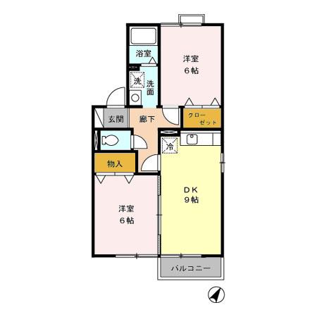 ベルドミール岡の間取り