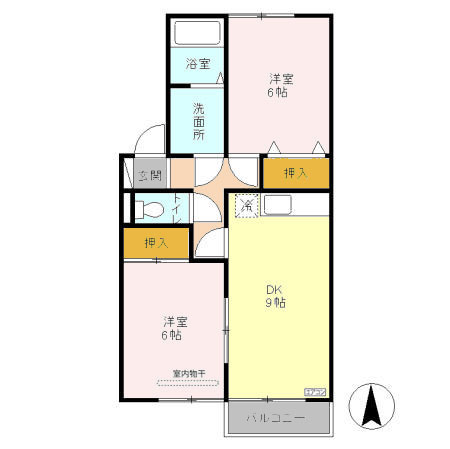 フラワーレジデンス森田 参番館の間取り