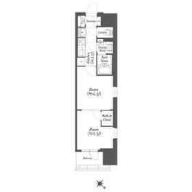 ＷＯＲＶＥ横浜伊勢佐木町・1418号室の間取り