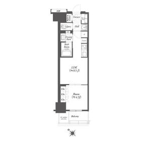 ＷＯＲＶＥ横浜伊勢佐木町・1506号室の間取り