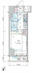 ＧＥＮＯＶＩＡ川崎Ⅶ・806号室の間取り