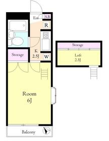 第2エスポワールASAHIの間取り