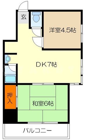 第3カワイハイツの間取り
