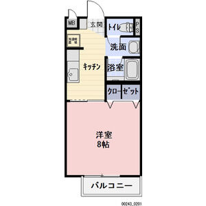 ときわのガーデンハイツD・206号室の間取り