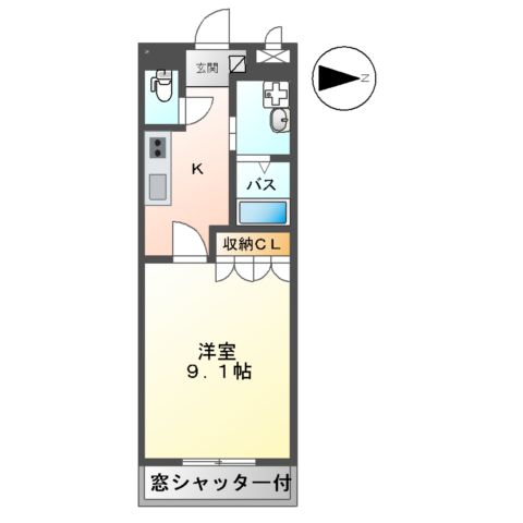 シャトレーン幸世館の間取り