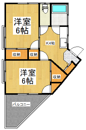 宮前コーポの間取り