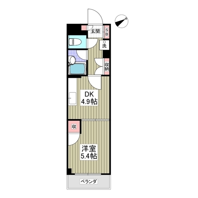 プライドタワー・507号室の間取り